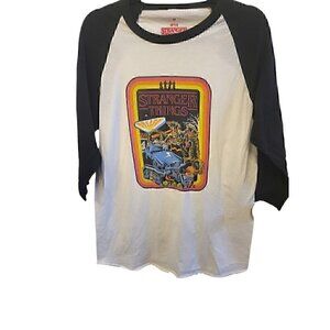 Netflix Stranger Things Arcade Raglan T-Shirt Adult Size Medium